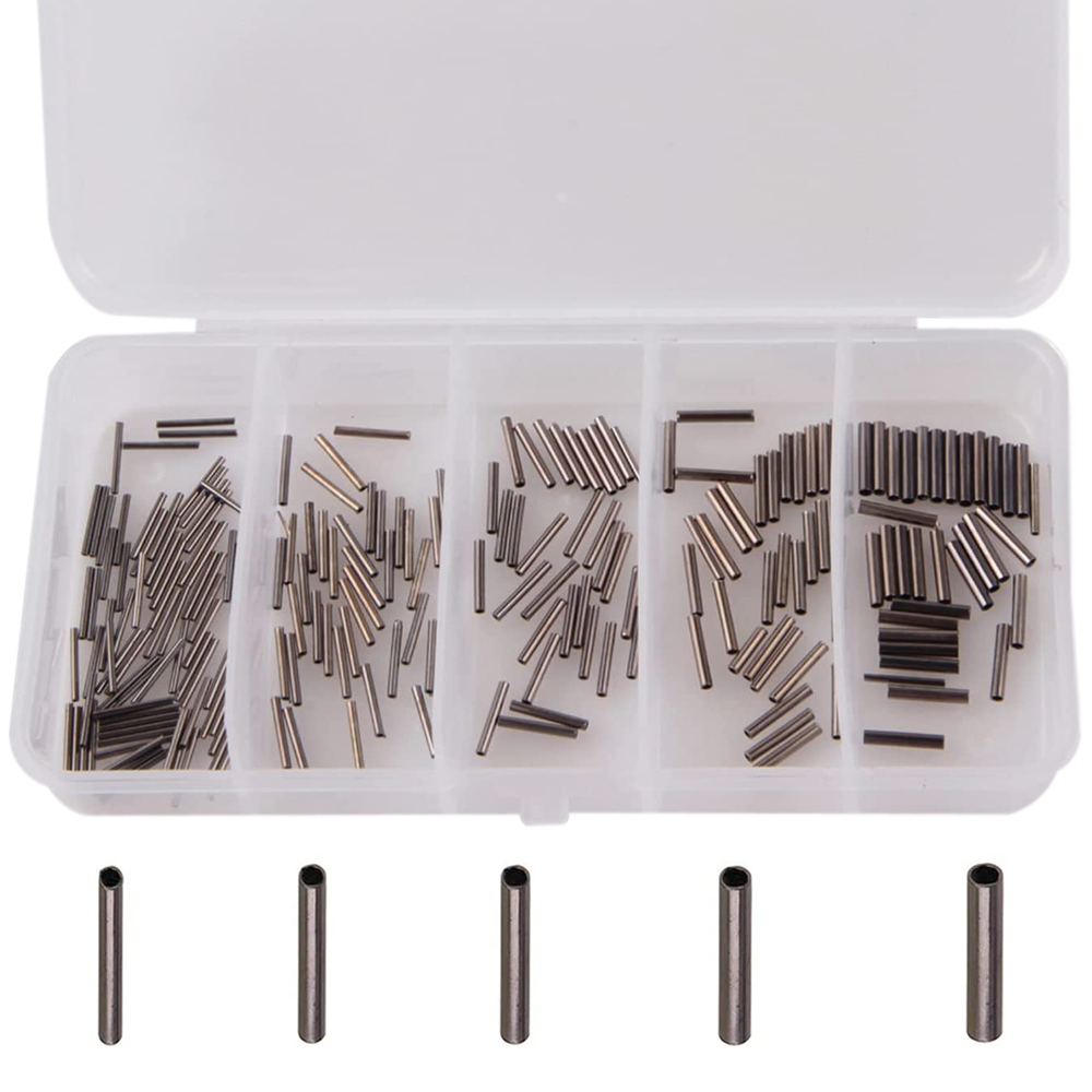 Fishing Line Box - 180 개/상자 0.6mm-1.4mm 구리 낚시 튜브