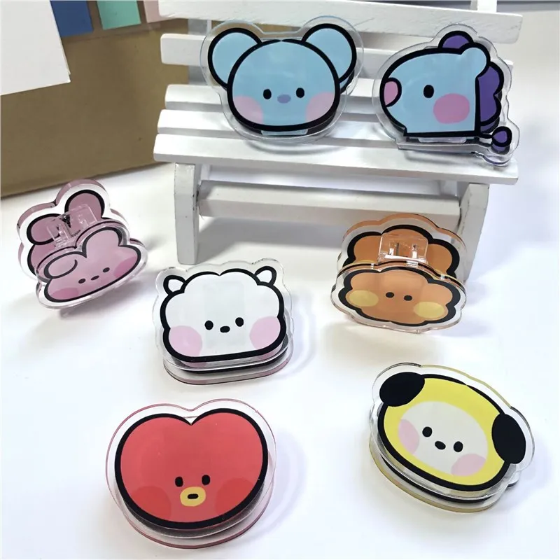 Tippet Line - 카와이 BT21 메모 클립 아크릴 보관