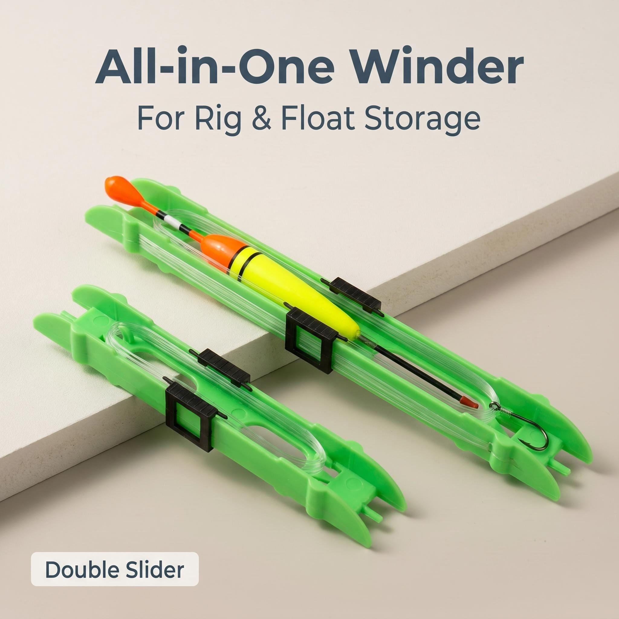 Fishing Line Winder - HIRISI 10Pcs 더블 슬라이더 낚시줄 와인더