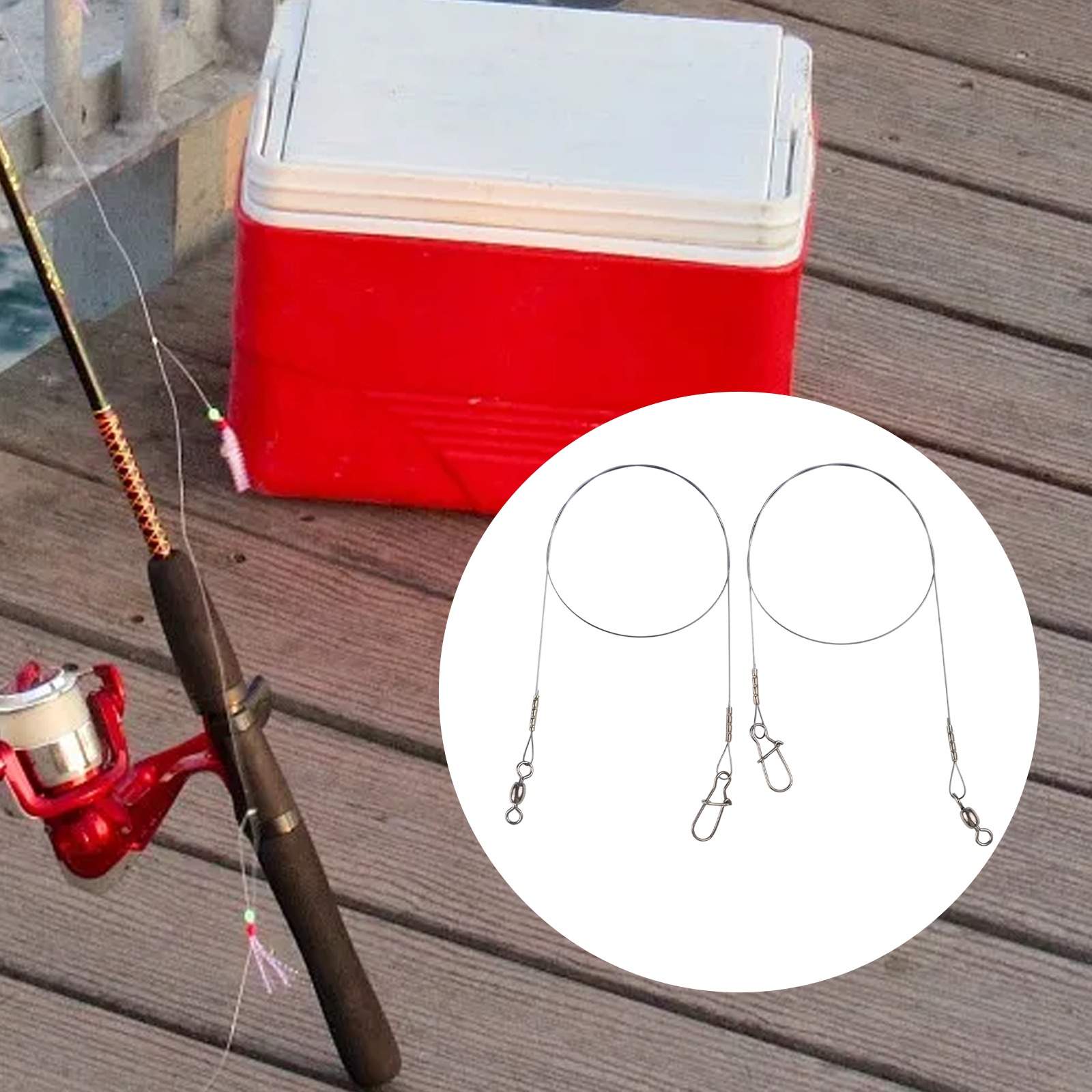 Fishing Line Winder - 2개입 낚시용 티타늄 와이어 리더 라인