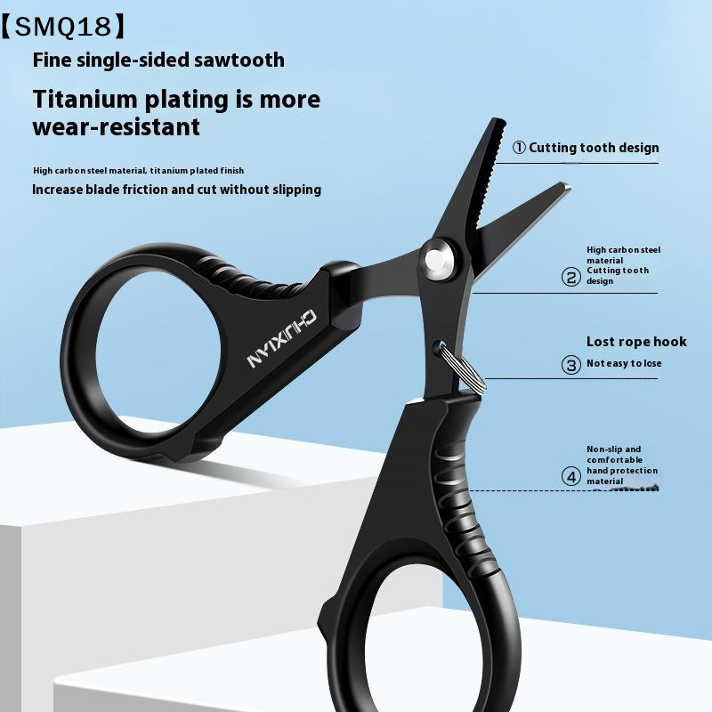 Fishing Line Cutter - 티타늄 코팅 스테인레스 스틸 낚시 가위