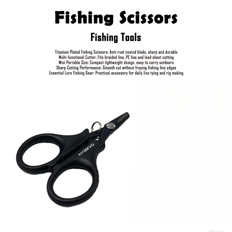 Fishing Line Cutter - 1Pc 티타늄 코팅 녹슬지 않는 낚시
