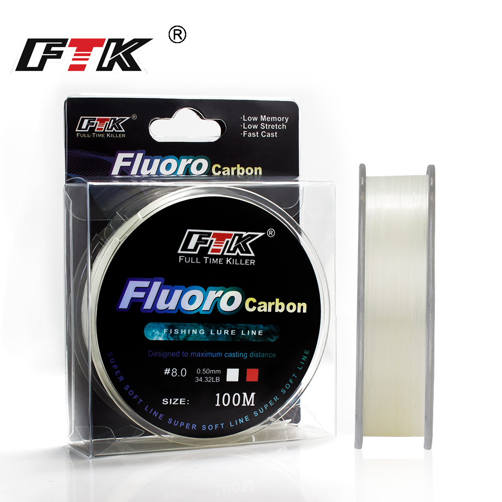 FTK 100m 4.13-34.32LB 플루오로카본 낚 - Fluorocarbon Line 리뷰 및 가격