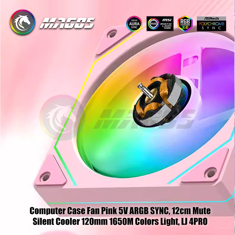 컴퓨터 케이스 팬 핑크 5V ARGB SYNC, 12c - Fly Line 리뷰 및 가격